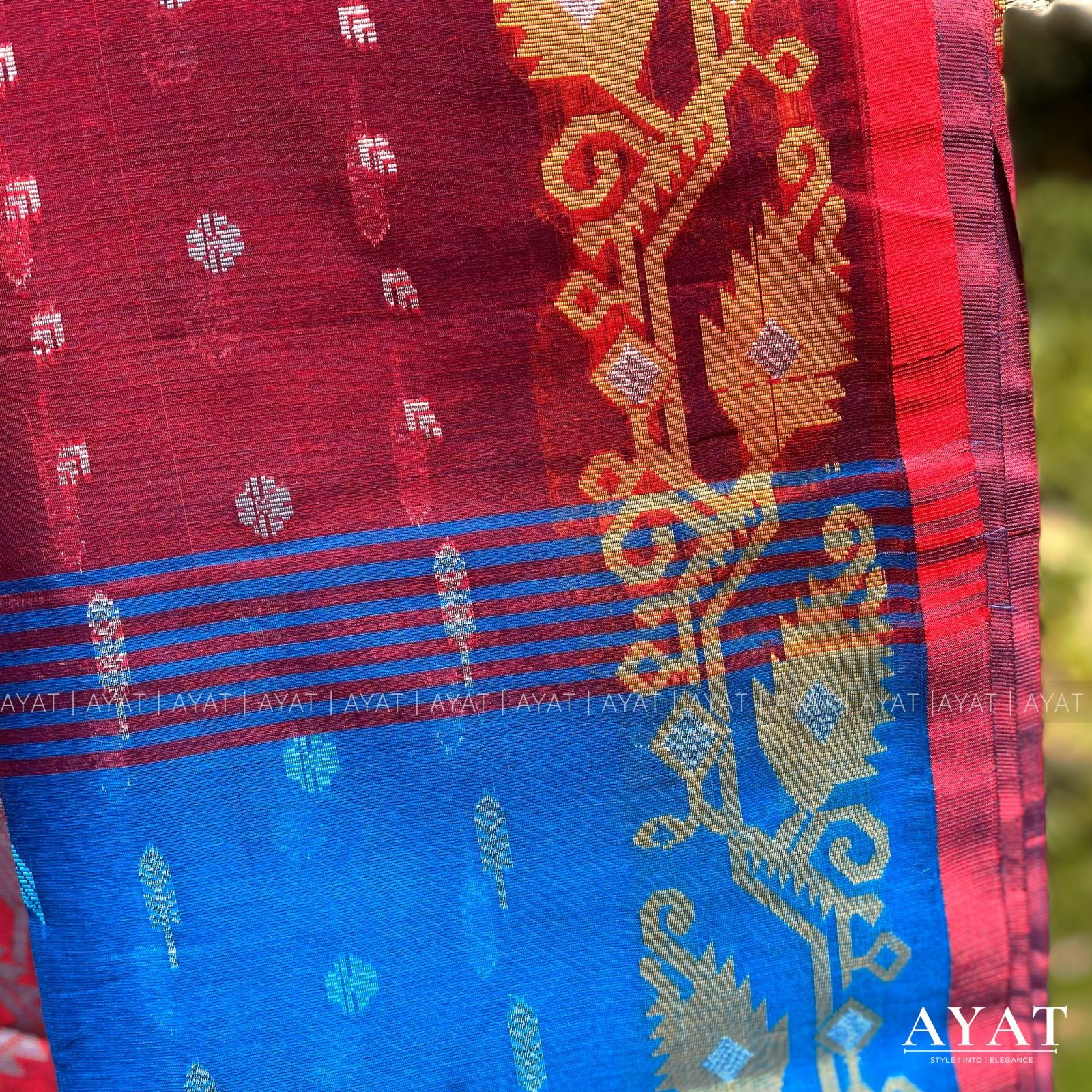 Blue Elegance Suti Saree