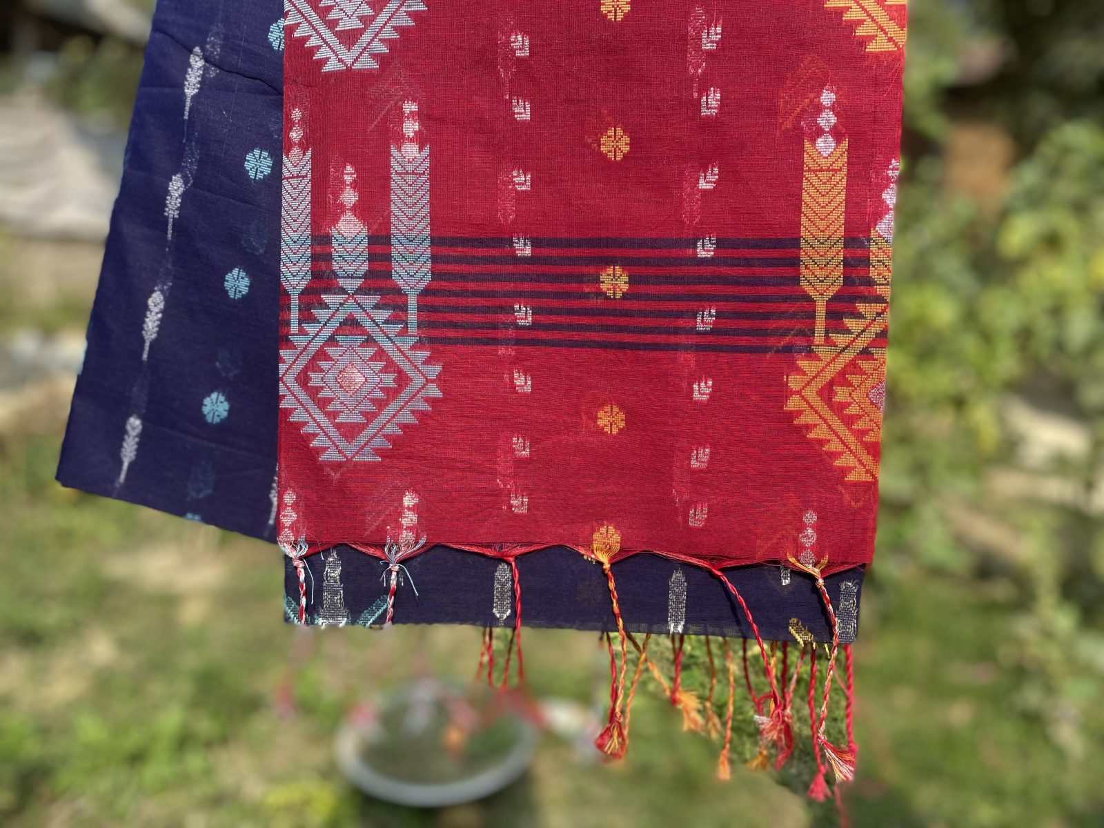 Megenta Elegance Suti Saree