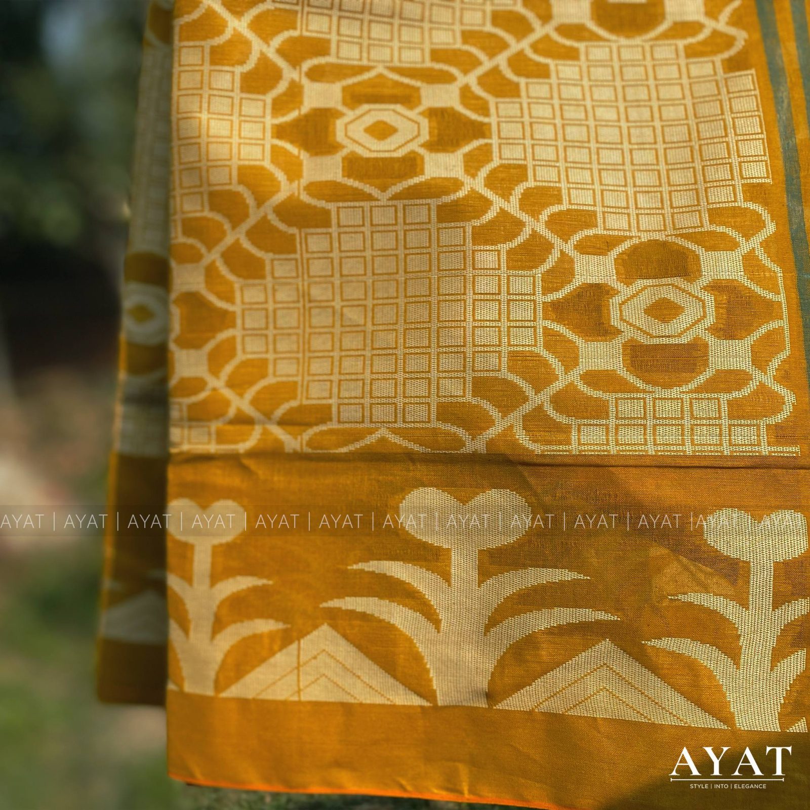Golden Weave Suti Saree