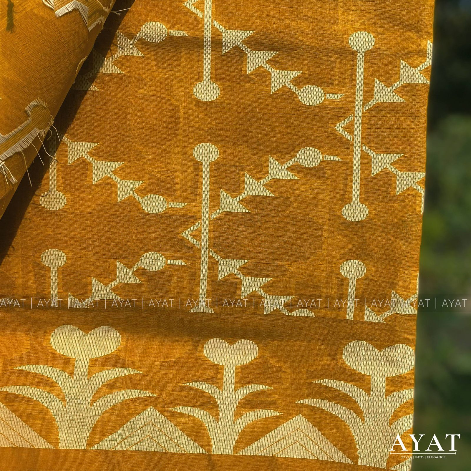 Golden Weave Suti Saree